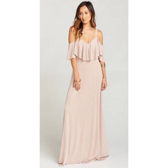 show me your mumu Renee‎ Ruffle Maxi Dress XXS New - Picture 1 of 9